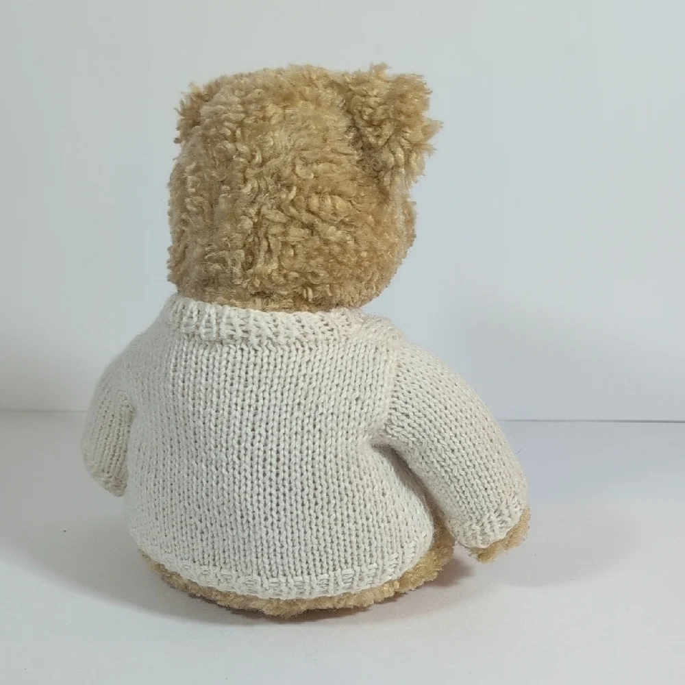 Ty Vintage Baby Curly Bear with Sweater 1992